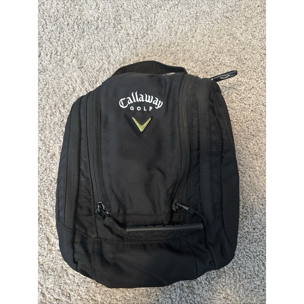 Callaway Golf Travel Toiletry Shave Bag Genuine Black EUC